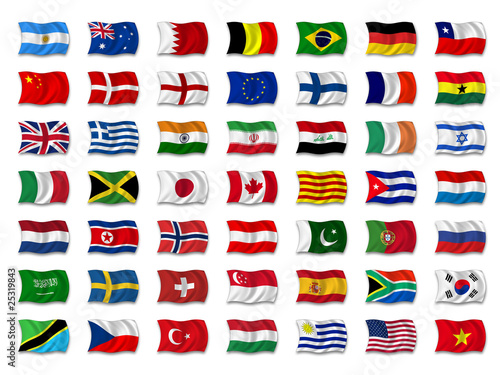 Illustration: Mix Nationalflaggen Mix Nationalflaggen