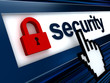 internet security connection and lock