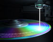 Illustration: Laser Writes Information (CD, DVD, Blu-Ray) Laser Writes Information (CD, DVD, Blu-Ray)
