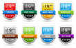 Colored price tags.