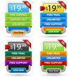 Striped web banner.