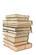 Stack of dusty books