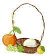autumn rustic basket