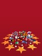 Europa bandiere stelle vert rosso