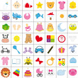 iconos infantiles en color