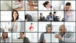 Vidéo : collage showing angry businesspeople collage showing angry businesspeople