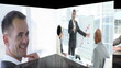 Vidéo : diaporama of businessmen in their office diaporama of businessmen in their office