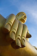 golden buddha in pattaya mountain thailand