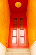 Red double doors