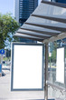 Blank Bus Stop Billboard