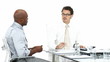 young businessmen doing a brainstorming