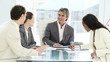 Video: group of executives having a discussion sitting at a table group of executives having a discussion sitting at a table
