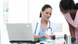 Video: attractive doctor giving notes to nurse attractive doctor giving notes to nurse