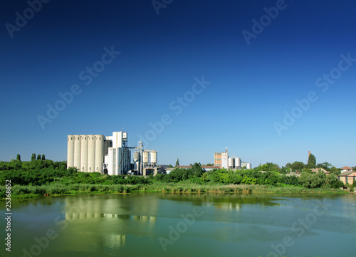 Photo: factory on the river factory on the river
