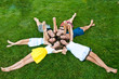 pretty, young girls having fun as best friends