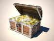 treasure chest 3d illustration