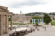 Blick auf den Stuttgarter Schlossplatz von kleinem Schlossplatz