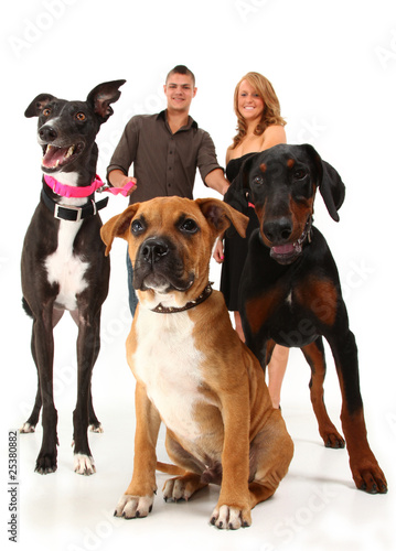 Photo: Couple with Dogs Couple with Dogs