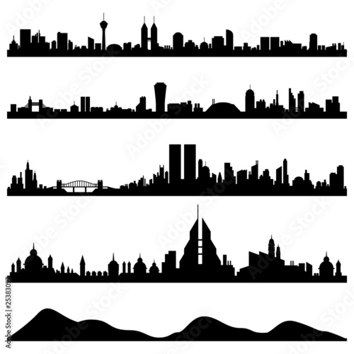 Vector: City Skyline Cityscape City Skyline Cityscape