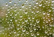 Waterdrops on window.