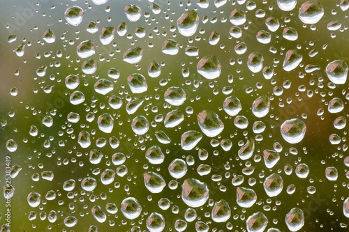 Photo: Waterdrops on window. Waterdrops on window.