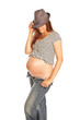 femme enceinte pull marin