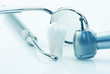 Real human wisdom tooth and dental tools. Real human wisdom tooth and dental tools.