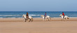 ballade de chevaux sur la plage