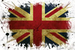 canvas print picture - Great Britain flag paint