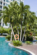 Tropical spa resort with a swimming pool in Pattaya, Thailand. Tropical spa resort with a swimming pool in Pattaya, Thailand.