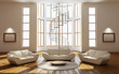 Modern interior of a drawing room