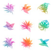 Pastel nature. Vector elements for design.