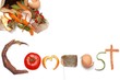 Compost Message Written In Kitchen Scraps