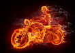 Fire biker