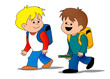 Camino al colegio