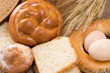 bakery product on sackcloth bakery product on sackcloth