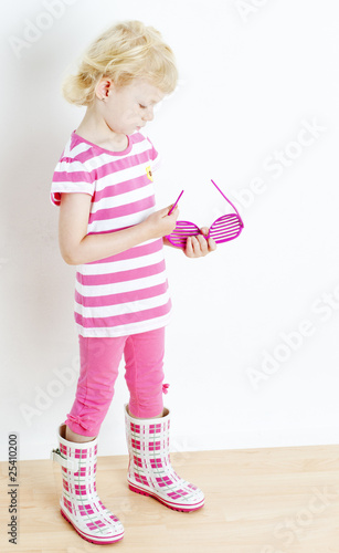 little girl with fashionable glasses little girl with fashionable glasses