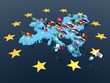 Europa 3d bandiere celeste 1