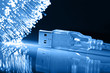 Fiber optics background with lots of light spots