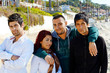 Turkish friends on Kusadasi beach.