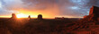 Monument Valley Sonnenuntergang Panorama