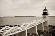 Marshall Point lighthouse on Atlantic coast of Maine
