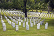 Headstones at the Arlington national Cemetery