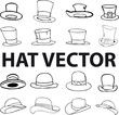 black hat vector lllustration comic