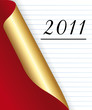 2011 New year Red and golden page background 2011 New year Red and golden page background