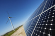 Photo: solar and wind energy solar and wind energy