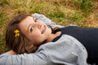 Photo: Teen is relaxing in the grass Teen is relaxing in the grass