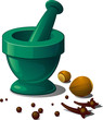 Mortar and spices