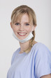 young woman wearing a mask, portrait