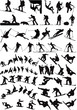 Snowboard and Winter Sport Silhouette
